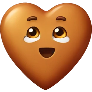 caramel heart emoji