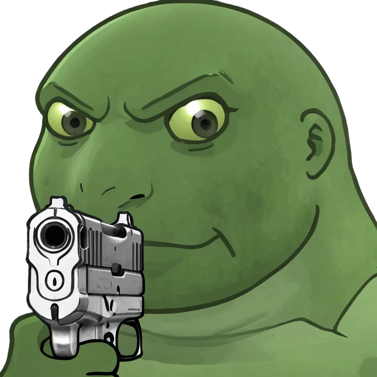 Man with gun emoji