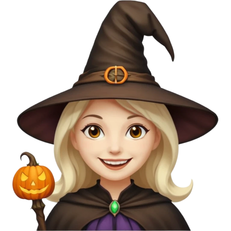 Halloween mood female emoji