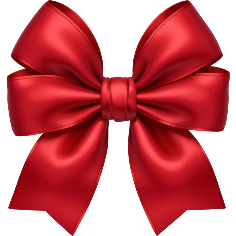 dark red bow emoji