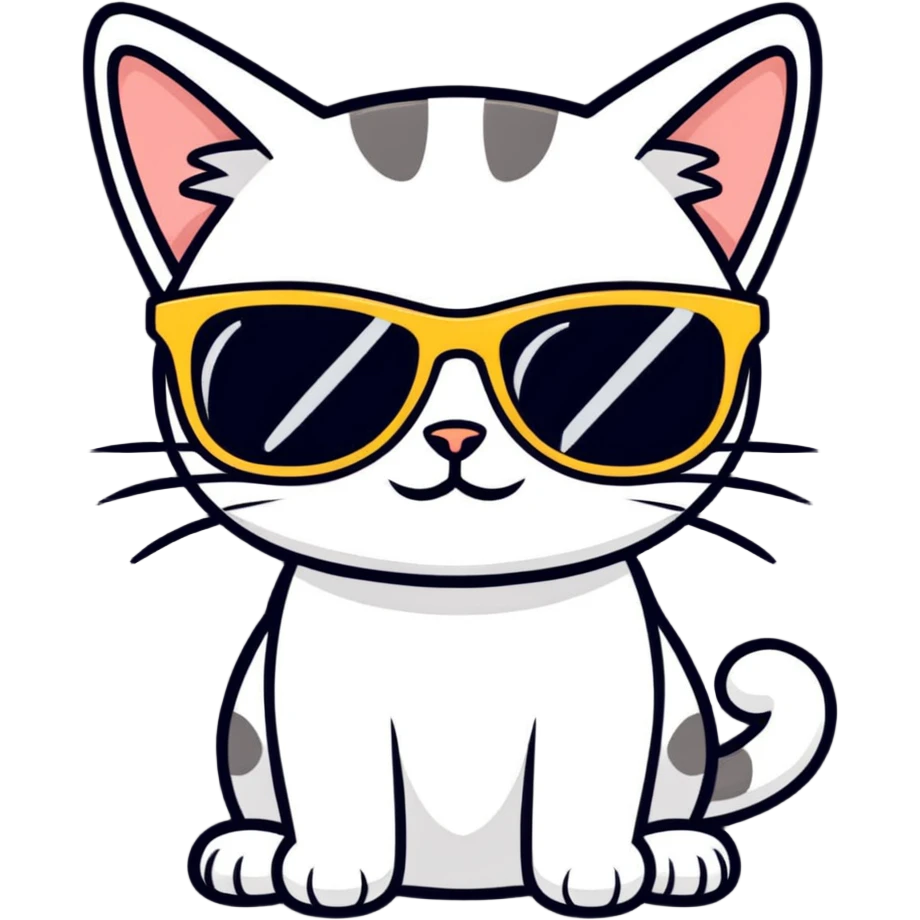 cat wearing sunglasses emoji