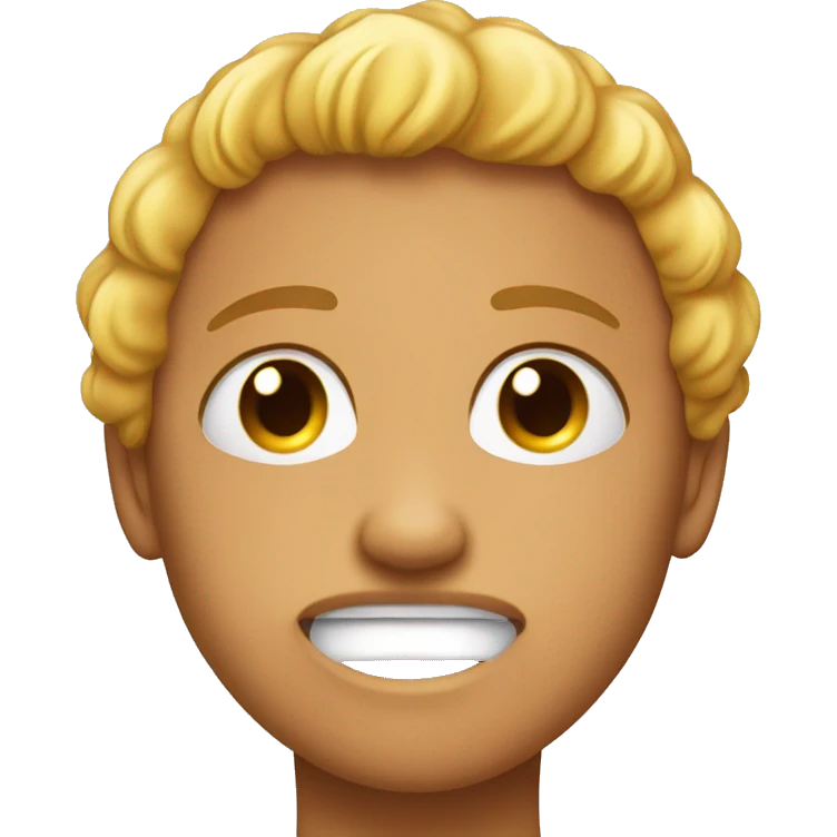 "I LOVE U" using the double-sided crying emoji with correct spacing and alignment emoji