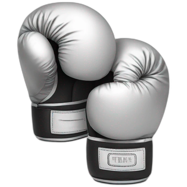 boxing gloves line style emoji