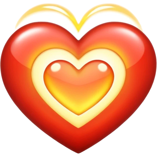 Beyaz ateşli beyaz kalp emoji