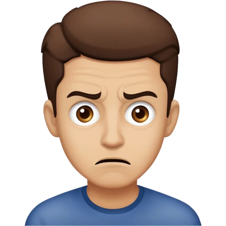 confused and uncertain face showing mixed feelings about John Brown's raid emoji