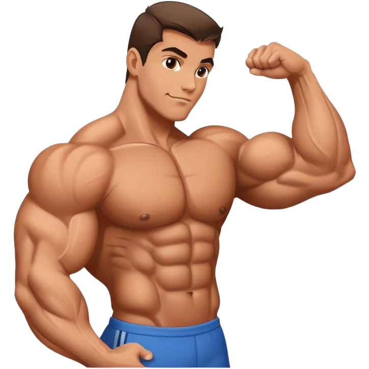 bodybuilder forearm exercise emoji