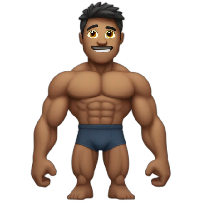Muscular body emoji