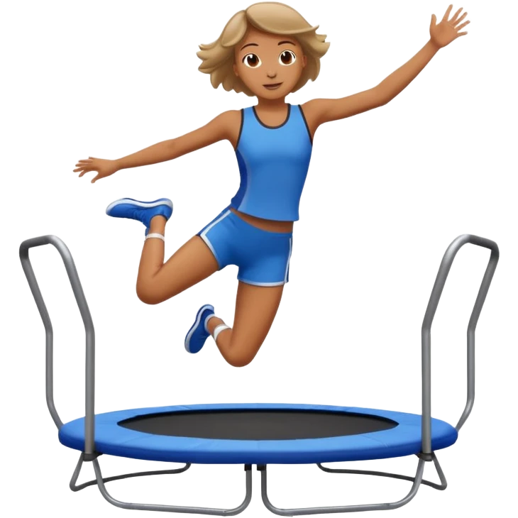 person jumping on trampoline emoji
