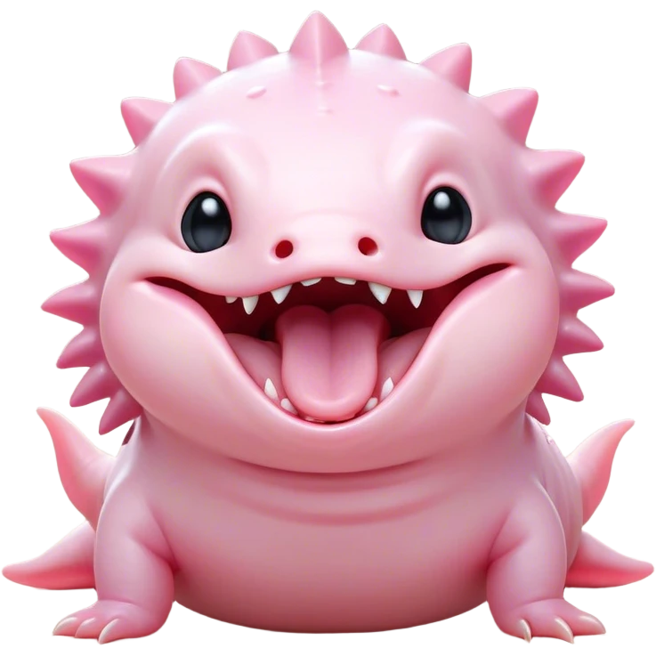 Cinematic Cute Yawning Axolotl Portrait Emoji, Head tilted slightly with a dramatic, wide-open yawn, showcasing smooth, pale pink skin with softly drooping feathery gills, eyes barely open in drowsy contentment, Simplified yet irresistibly adorable features, highly detailed, glowing with a soft, cozy glow, high shine, relaxed yet expressive, stylized with a touch of whimsy, bright and endearing, soft glowing outline, capturing the essence of a sleepy yet affectionate aquatic creature, so drowsy it feels like it could stretch out of the screen and curl up for a nap! emoji