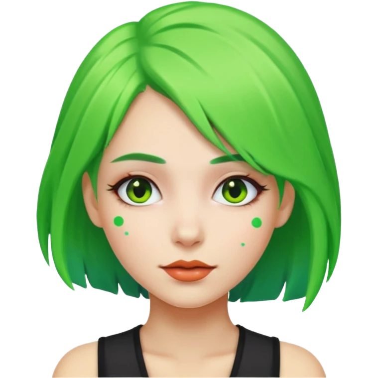 gitfzwerg weibliche neongrün emoji