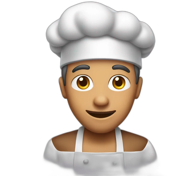 Cook with icing sugar emoji