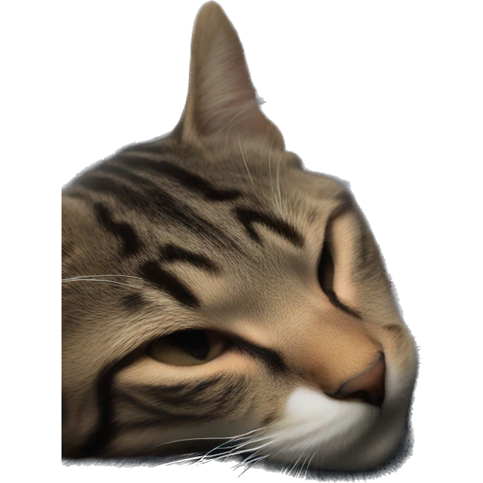 sleepy cat taking a nap emoji