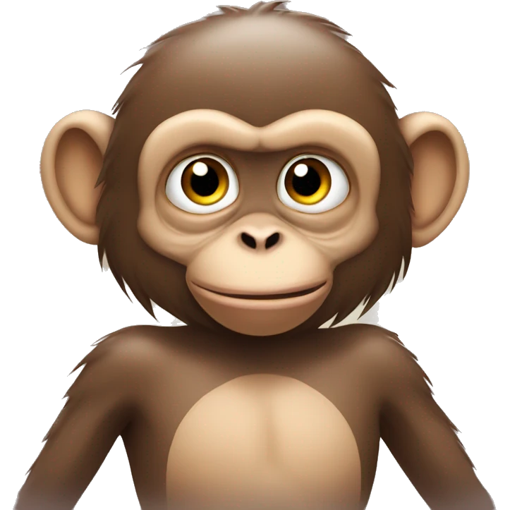 Monkey doesn't want kiss in the morning emoji