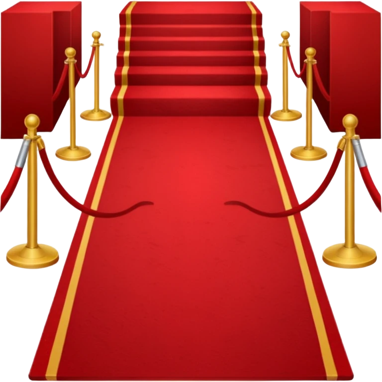 Minimalist emoji-style sticker of a blood-red carpet shaped like a thick trail or drop, flat vector design, no shadows. emoji