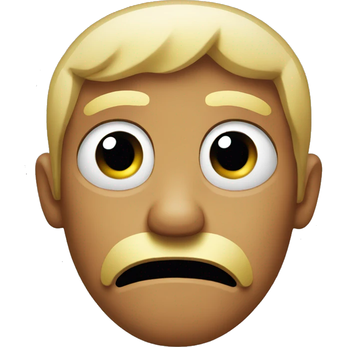 worried face emoji emoji