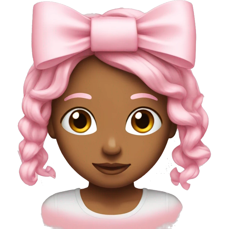 Light pink bows emoji