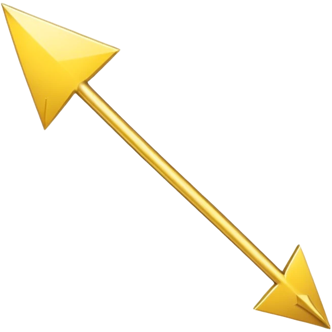 A simple skinny yellow (#EBAA3C) arrow pointing to the right emoji