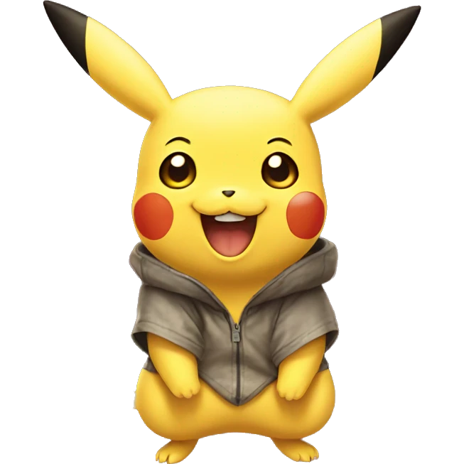 Pikachu smiling emoji