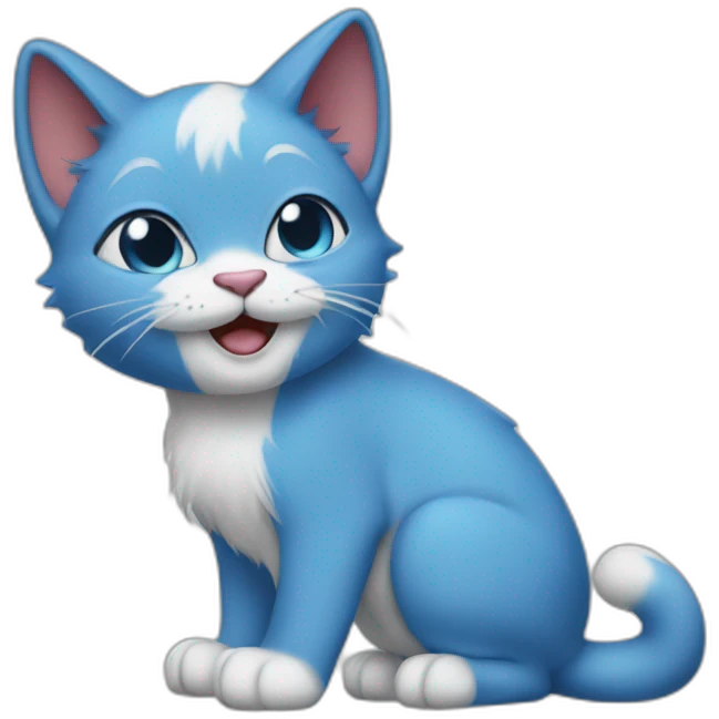 Smurf cat emoji