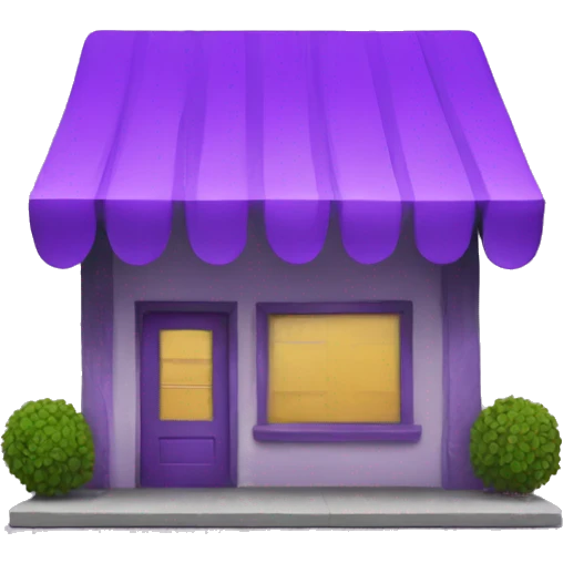purple sign for leasing emoji