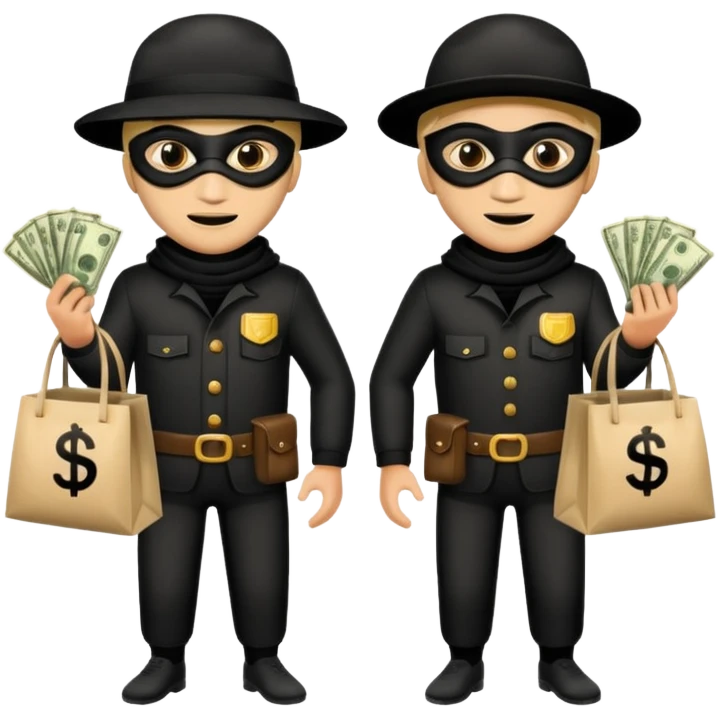 two robbers emoji
