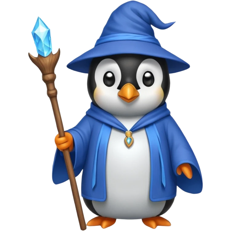 Penguin Wizard emoji