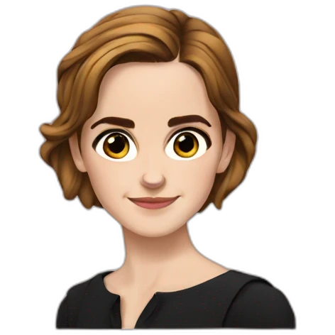 Emma watson avec des pomme emoji