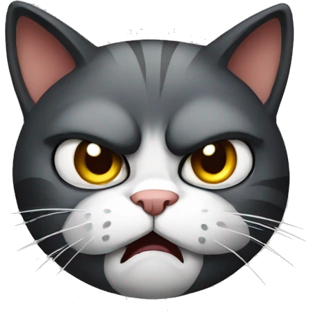 Angry cat emoji