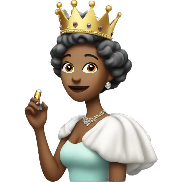 queen with a vape in her hand emoji