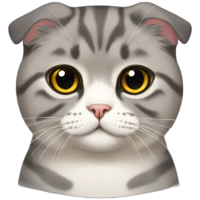Scottish fold cat emoji