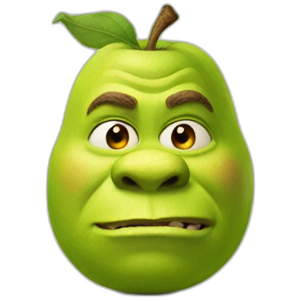shrek apple emoji