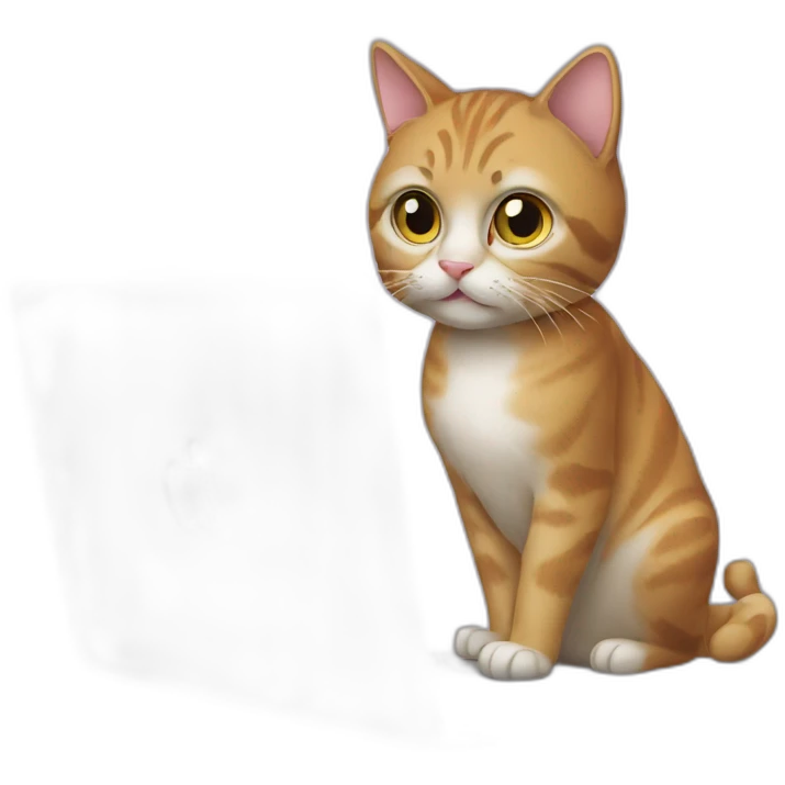 cat with macbook emoji