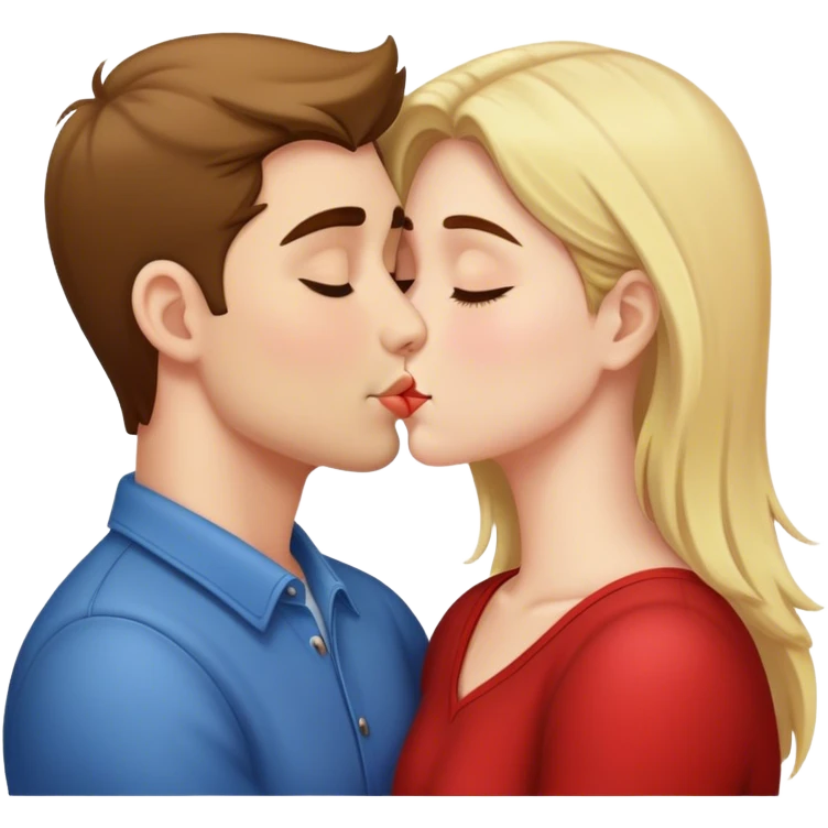 Kissing boyfriend emoji