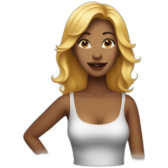 Female singer emoji