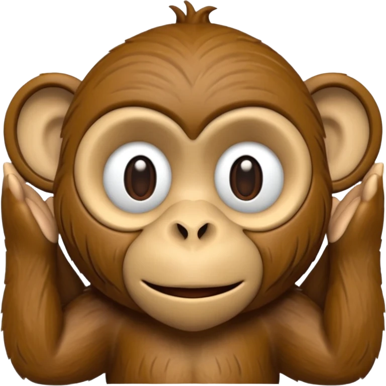 carved mini monkey emoji