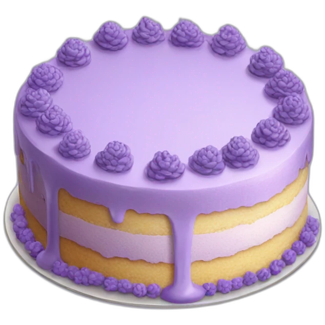 Lavender cake emoji