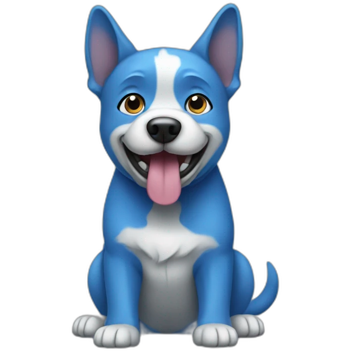 blue dog emoji