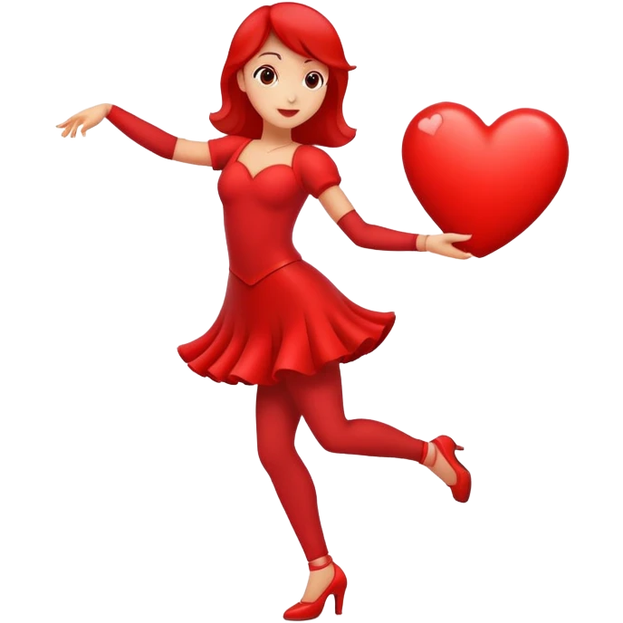 Heart dancing  emoji