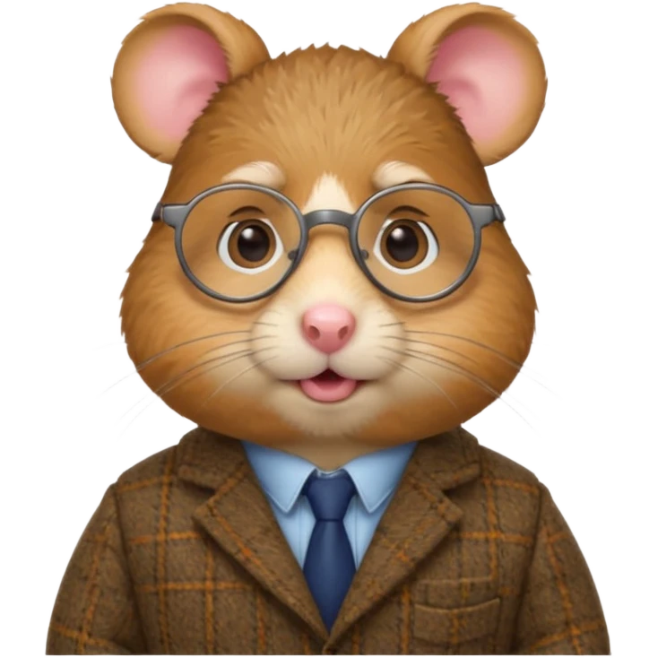 Professor hamster emoji