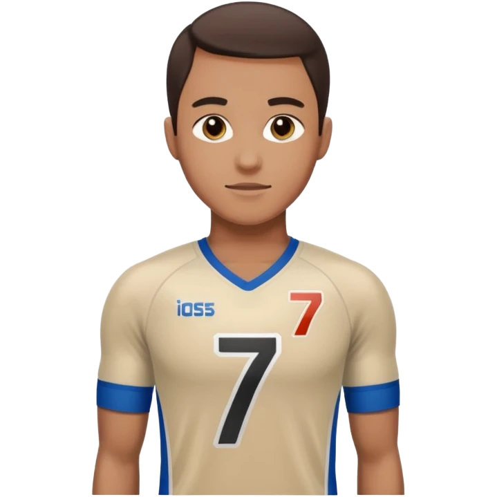 Number 7 Printed Athlete emoji