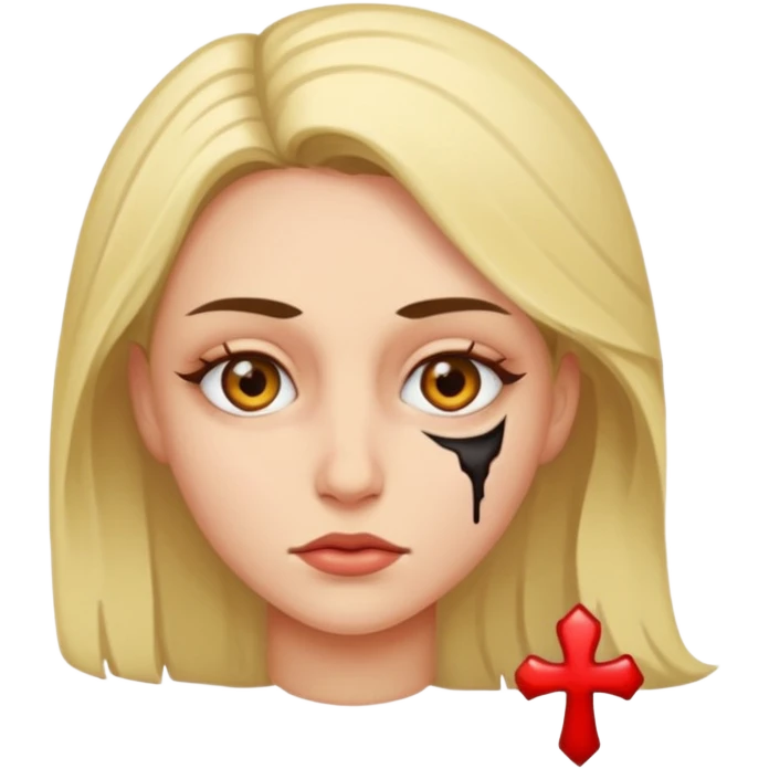 Women with one eyed emoji