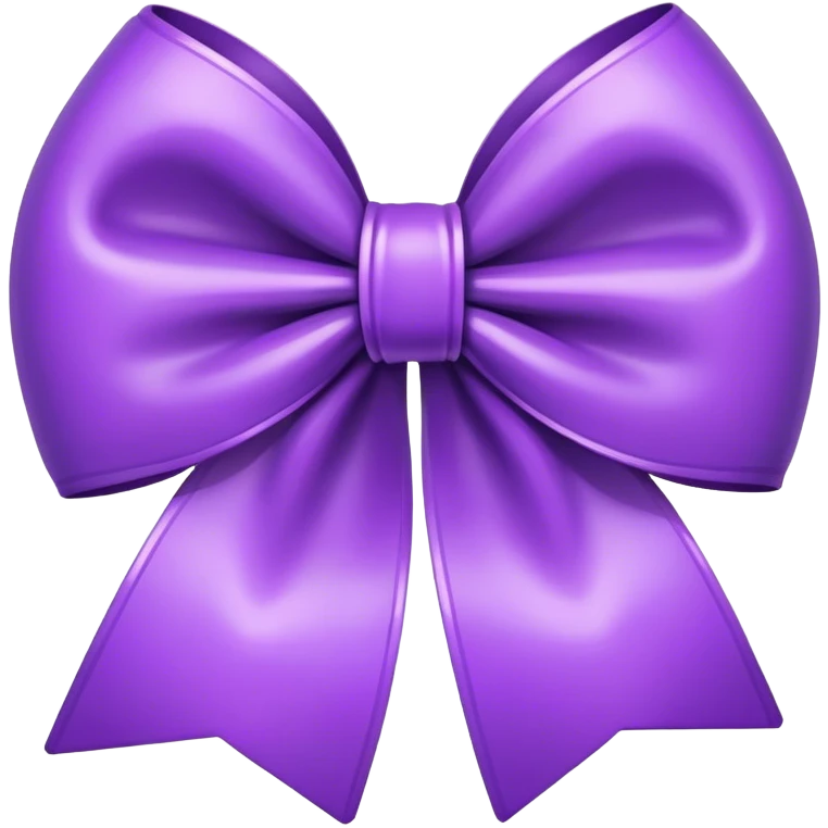Purple bow emoji