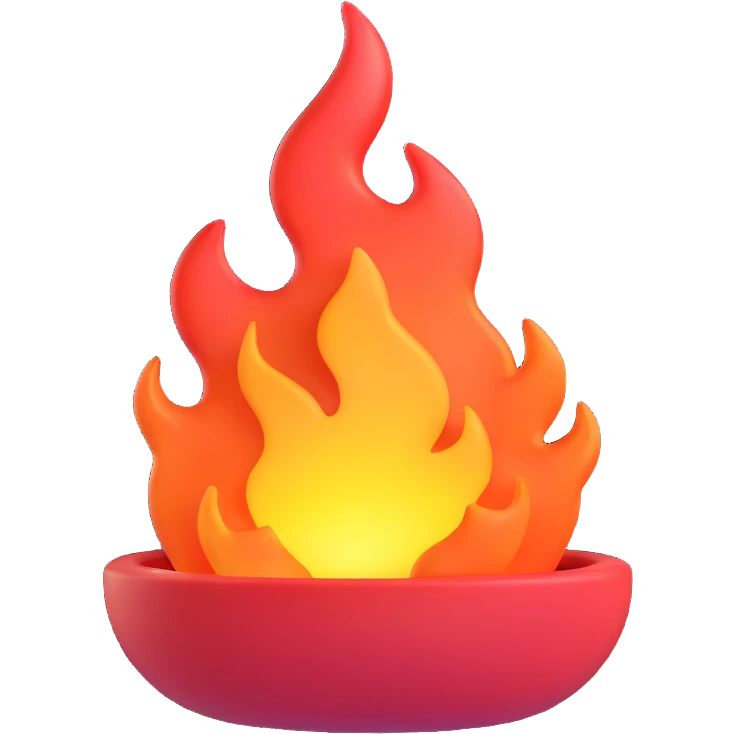 heat icon symbolizing hot air and heatwave, realistic and three-dimensional, no background emoji