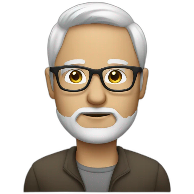 men white glasses progamming emoji