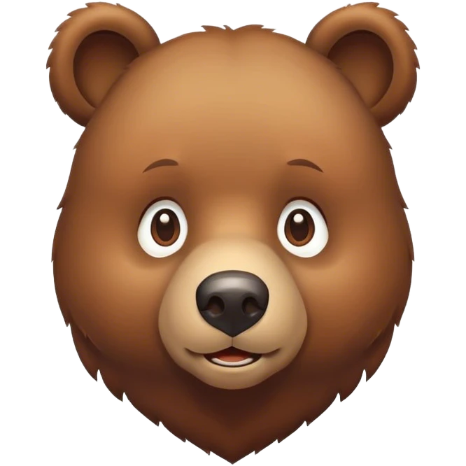 Cute bear emoji