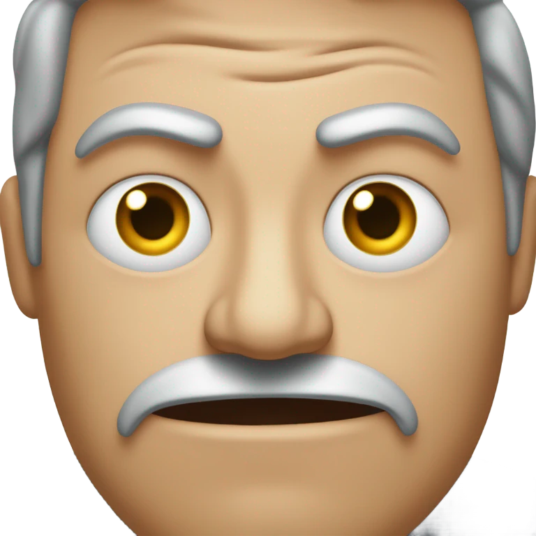 a bewildered man and a man with a ridiculous look on one's face emoji