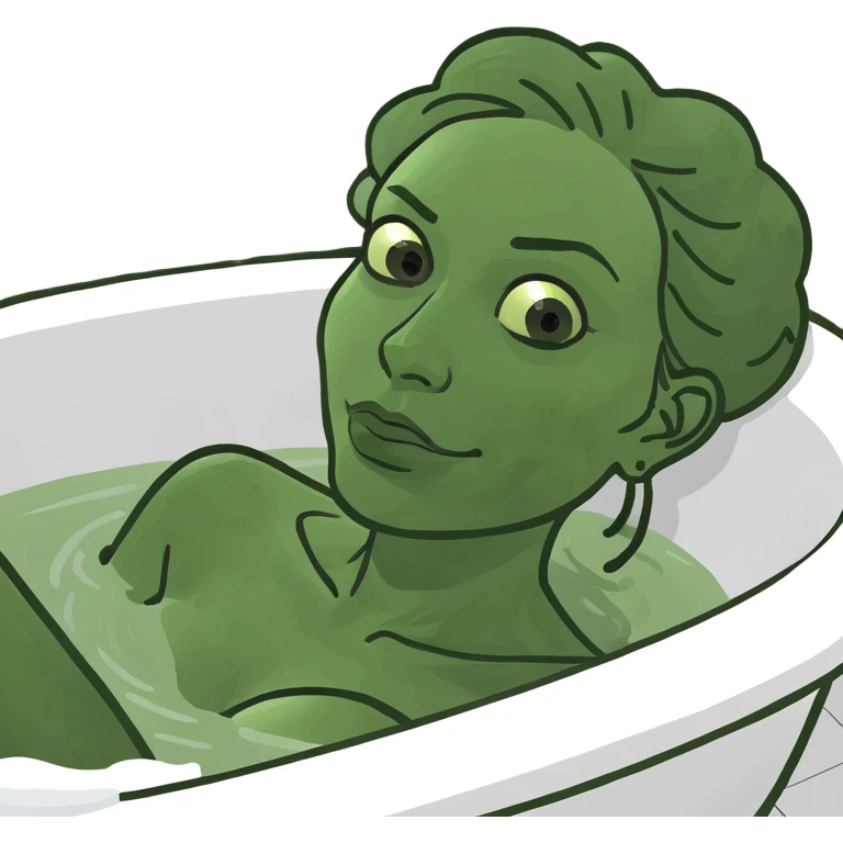 👩🏻‍🦱🛁 emoji