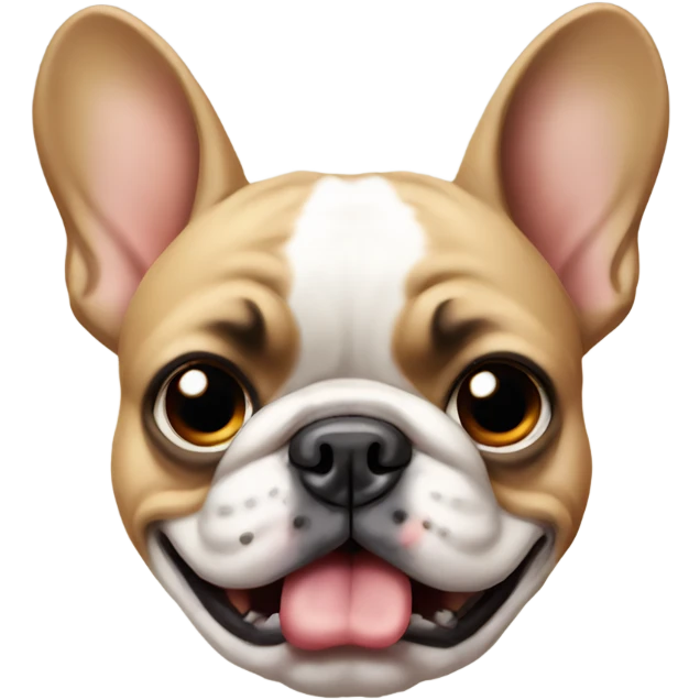 Angry frenchie emoji