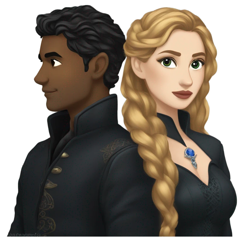 Feyre and Rhysand emoji