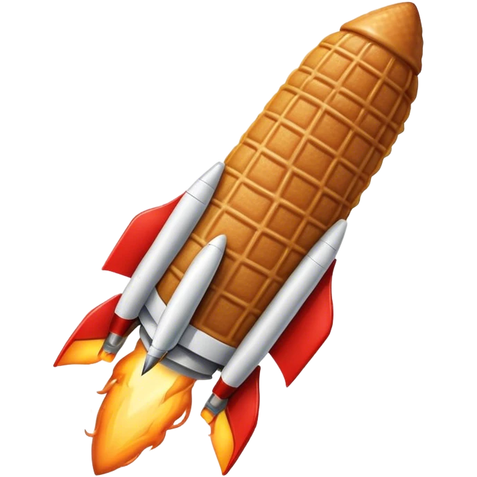 Stroppwafel rocket  emoji